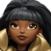 dark-skinned beauty portrait sticker