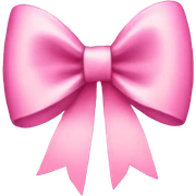 Pink bow sticker