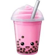 pink bubble tea  sticker
