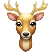 deer with sparkles  sticker