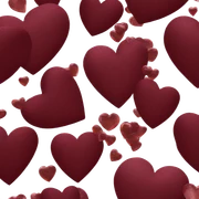Heart - “Luxury burgundy heart with a subtle shimmer. sticker