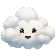 Cute clouds sticker