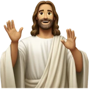 Jesus Christ saying hi  sticker