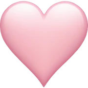 Light pink heart sticker