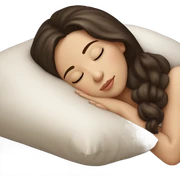 sleeping beauty brunette white girl with a silk pillow sticker