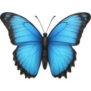 Blue Butterfly sticker