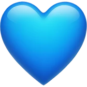 blue heart sticker