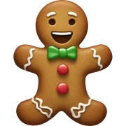 New Year's gingerbread sticker