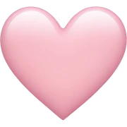 Light pink heart sticker