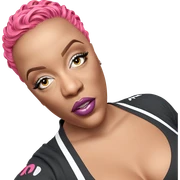 pink haired girl with piercing sticker