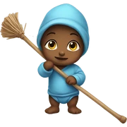 Baby with a Stick sticker