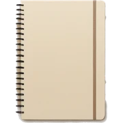 aesthetic beige notebook sticker