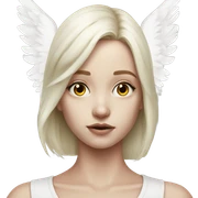 Hyper Realistic pale angel sticker