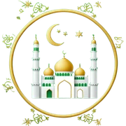 Eid green sticker
