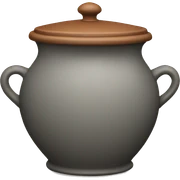 Pot with cover sticker