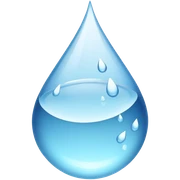 Bottle of water sticker