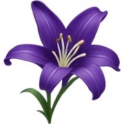 Purple Lily logo sticker
