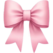 Pastel pink bow sticker