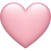A light pink heart  sticker