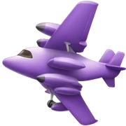 lilac plane sticker
