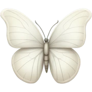 White butterfly  sticker