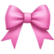 pink bow sticker