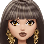 portrait of a girl with makeup sticker