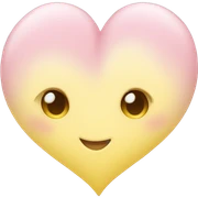 pastel yellow heart sticker