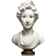 Elegant Ceramic bust sticker