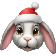 Christmas bunny  sticker