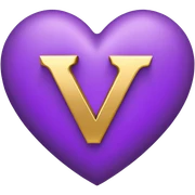 The golden Letter “y” inside a Purple Heart sticker