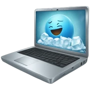 laptop ice cold sticker