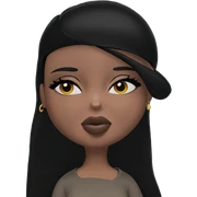 black haired girl with earrings sticker