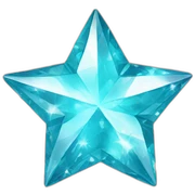 Diamond star sticker