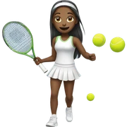 Girl playing tennis  sticker