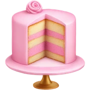 light pink cake sticker