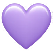 Light Purple Heart  sticker