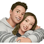 sweet embrace of friendship sticker