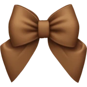 brown bow sticker
