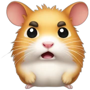 angry hamster sticker