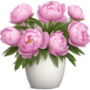 Peonies flowers sticker