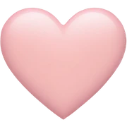 Pastel pink heart sticker