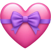 Heart with bow  sticker
