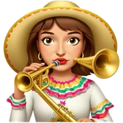 Mariachi Trumpet Player sticker
