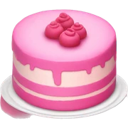 Pink cake sticker