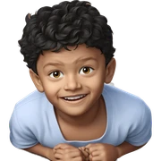smiling boy in casual shirt sticker