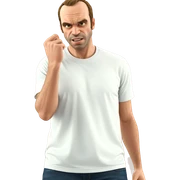 male in white t-shirt sticker