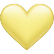 Light yellow heart sticker