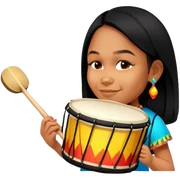 Festive Drummer sticker