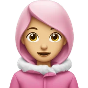 winter pink sticker